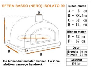 Maten Sfera Basso (Nero) Isolato 90